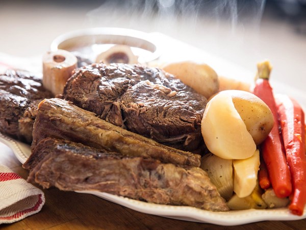 French boiled beef and vegetables (Classic pot-au-feu)