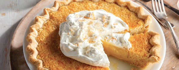 French coconut pie
