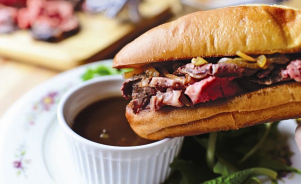 French dip sandwiches