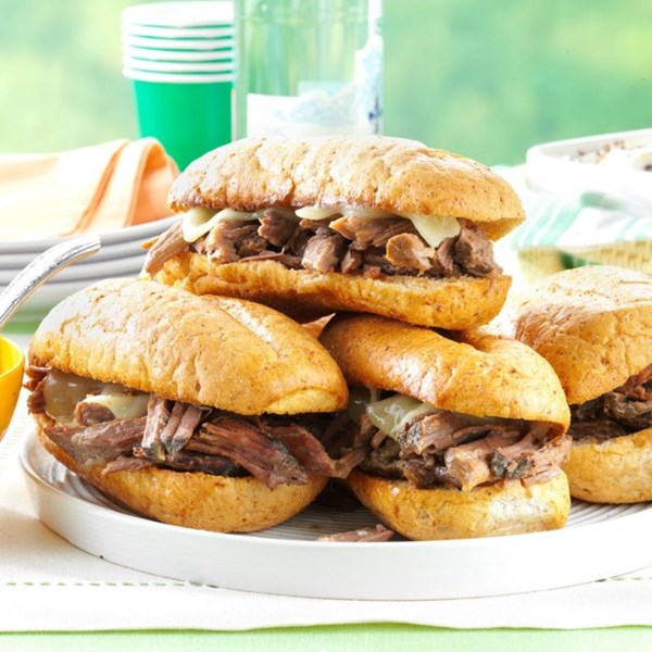 French dip sandwiches