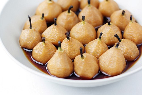 French Earl Grey poached pears