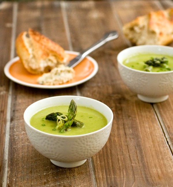 French farmhouse asparagus bisque recipe Eat Your Books