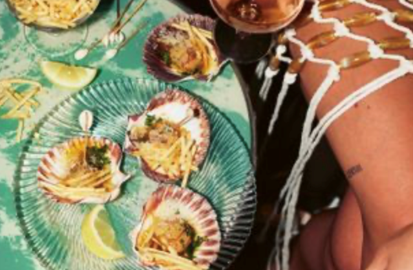 French-fried scallops