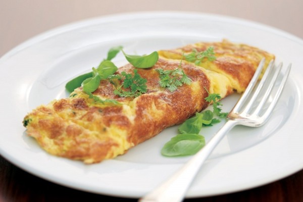 French herb omelette