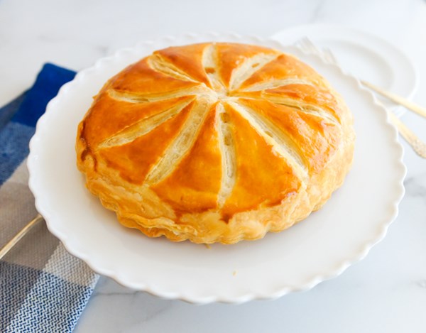 French king cake for Epiphany (Galette des rois)