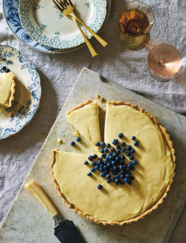 French lemon cream tart