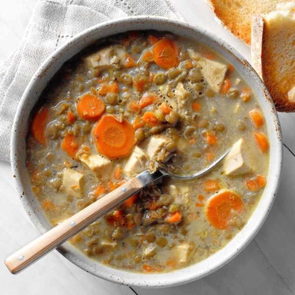 French lentil & carrot soup