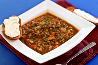 French lentil soup with smoked paprika