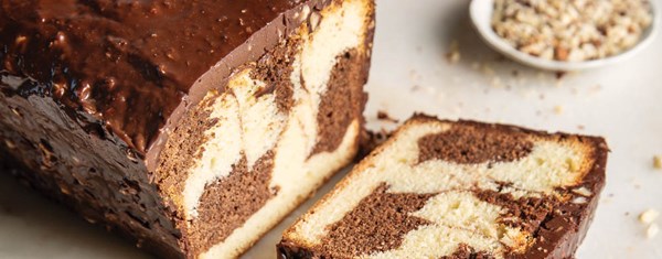 French marble pound cake