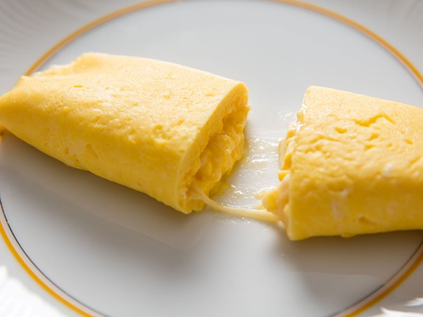 French omelette with cheese