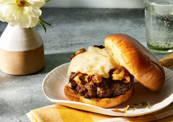 French onion burger