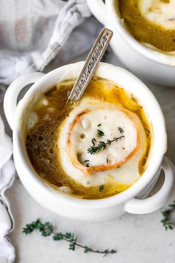 French onion chicken soup
