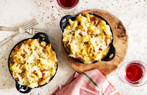 French onion mac-and-cheese