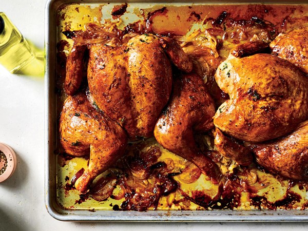 French onion roast chicken