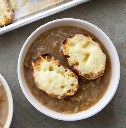 French onion soup for two