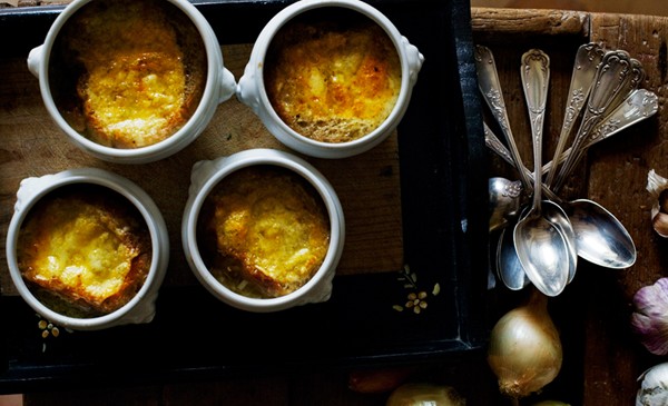French onion soup with Comté