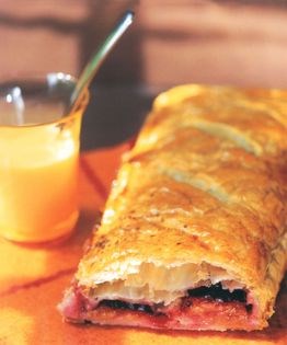 French plum tart