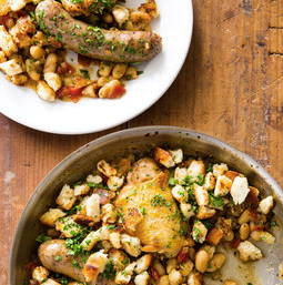 French-style white bean stew for two