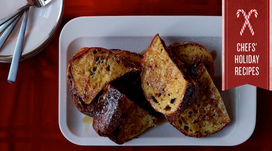 French toast stuffed with hazelnut-chocolate spread, bananas and bacon