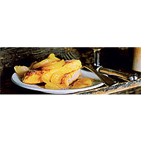 French toast with caramelised apples