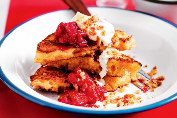 French toast with cinnamon sugar pangrattato