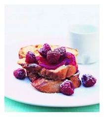 French toast with fresh berry sauce