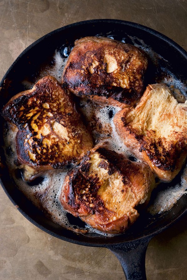 French toast with orange yoghurt