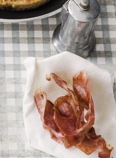 French toast with Parma ham