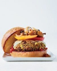 Fresh and juicy veggie burgers