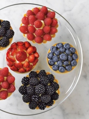 Fresh berry tartlets