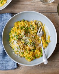 Fresh carrot risotto