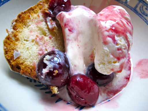 Fresh cherries jubilee