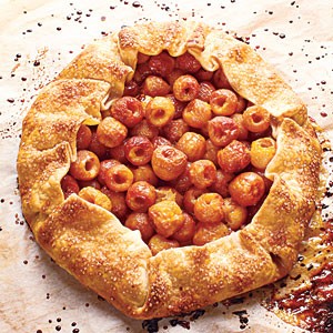 Fresh cherry galette