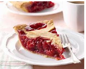 Fresh cherry pie