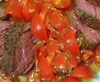 Fresh cherry tomato relish