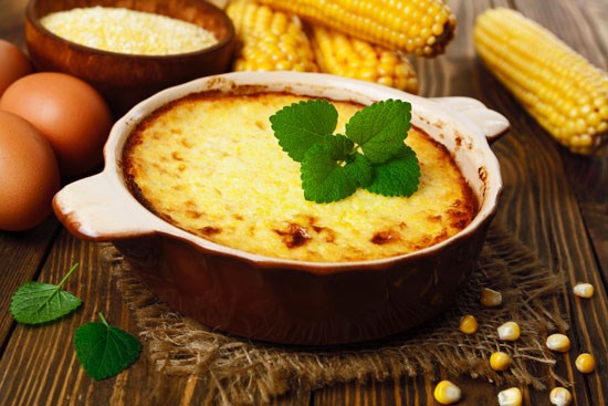Fresh corn pudding