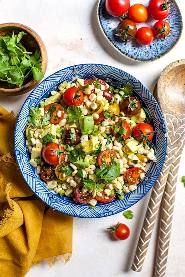 Fresh corn salad