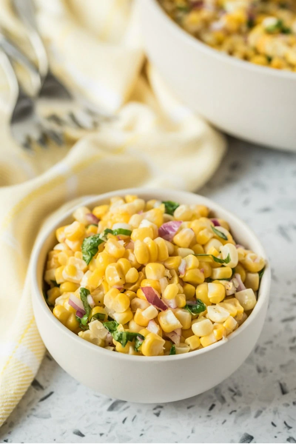 Fresh corn salad