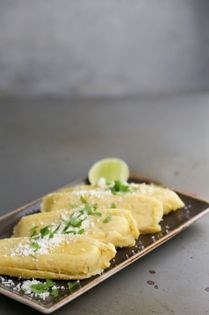 Fresh corn tamales (Uchepos)