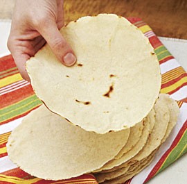 Fresh corn tortillas