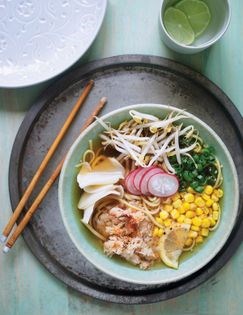 Fresh crab and lemon ramen