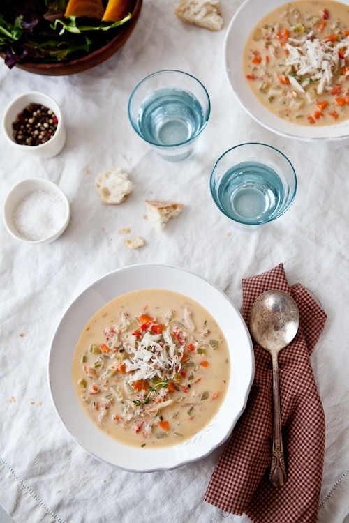 Fresh crab soup