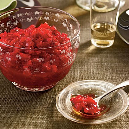 Fresh cranberry-orange relish