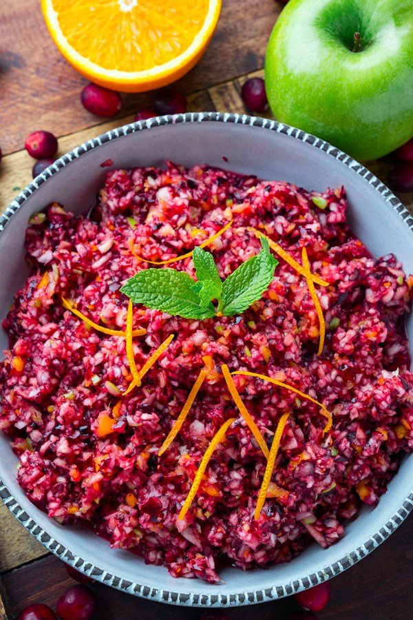Fresh cranberry relish