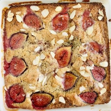 Fresh fig yogurt cake