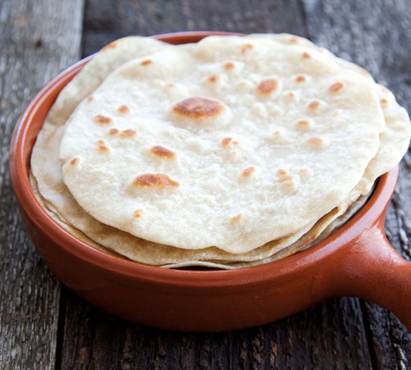 Fresh flour tortillas