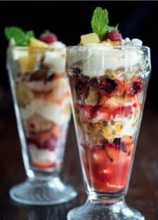 Fresh fruit & lemon jelly trifle [Laurent Loudeac]