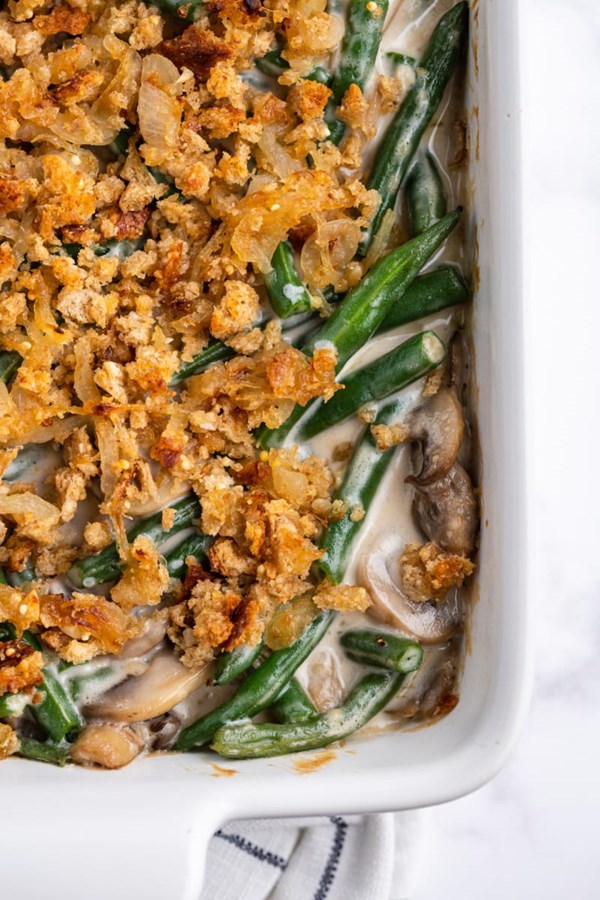 Fresh green bean casserole