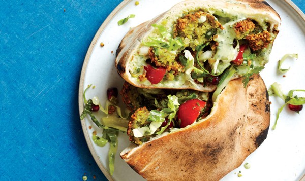 Fresh herb falafel