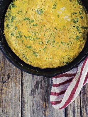 Fresh herb frittata
